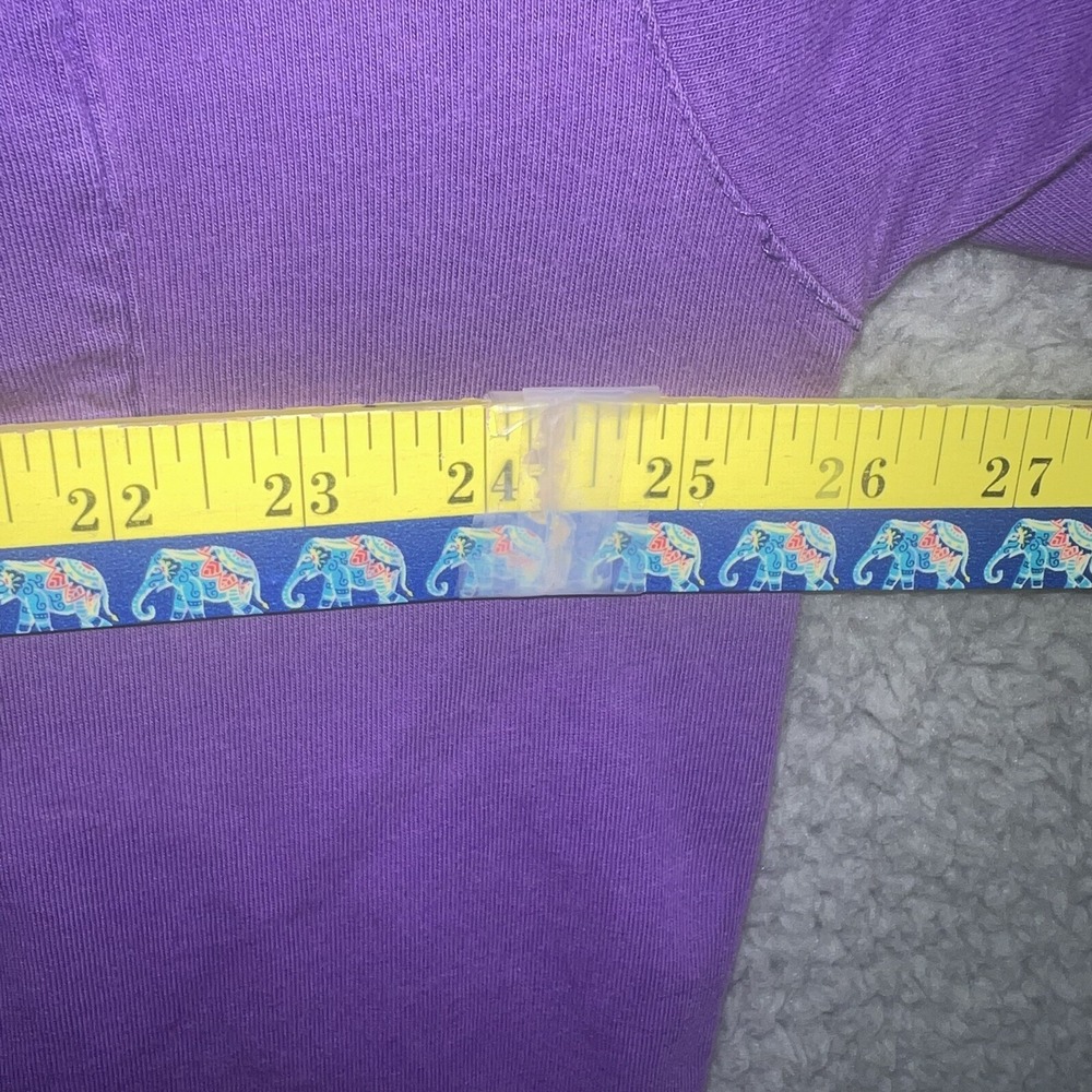 VTG Disney T Shirt Men 2XL XXL Purple Eeyore Tigger Pooh Embroidered Pocket Tee - Picture 7 of 8